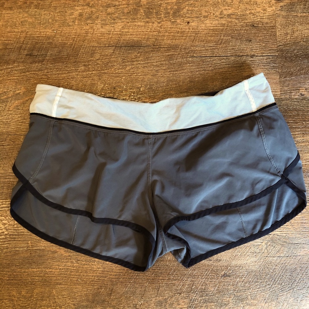 Grey Lululemon Speed Short 2.5” inseam size 10